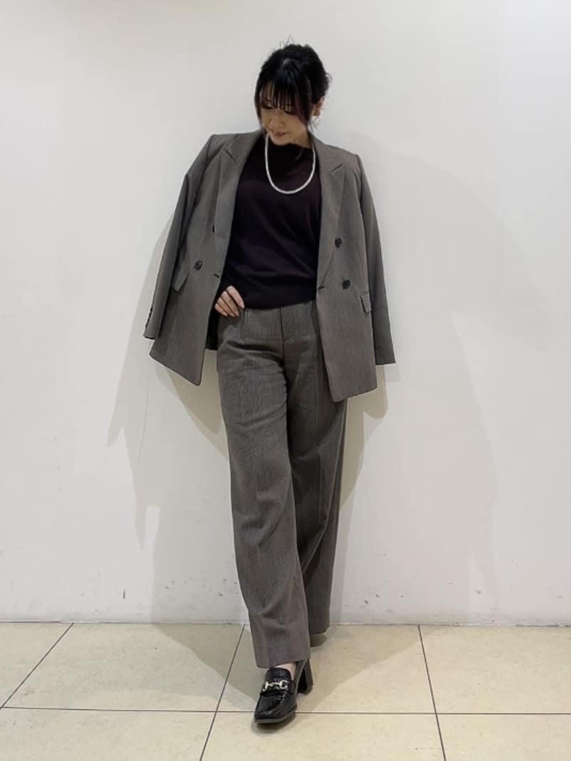 watanabeさんの「UNTITLED｜【セットアップ可】ウールライク ダブルブレストジャケット」を使ったコーディネート