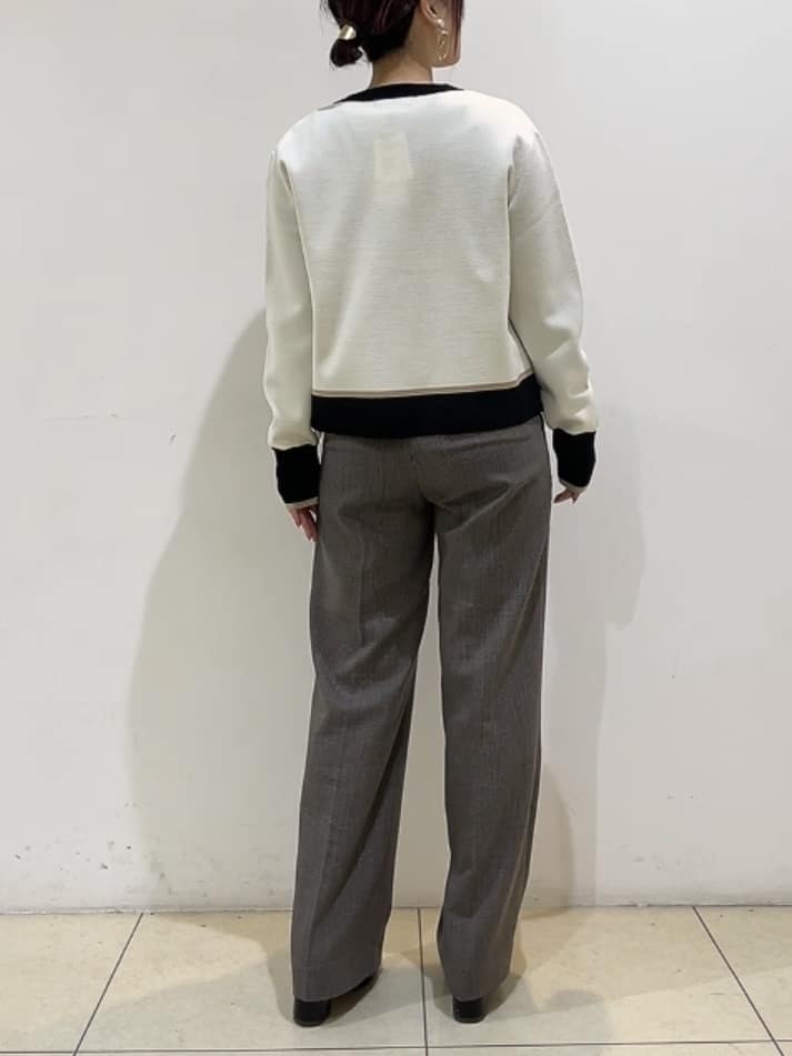 watanabeさんの「UNTITLED｜【アンサンブル可/ジャケット風】ウールミラノリブカーディガン」を使ったコーディネート