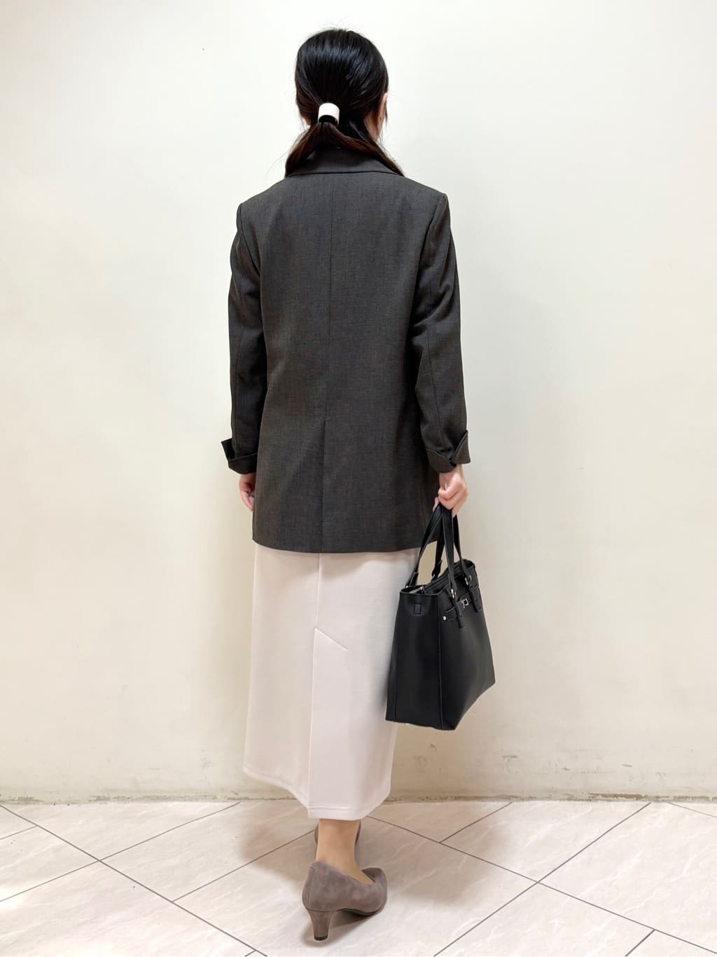 mikiさんの「Reflect｜【配色ボウタイ付き】八分袖ジョーゼットブラウス」を使ったコーディネート
