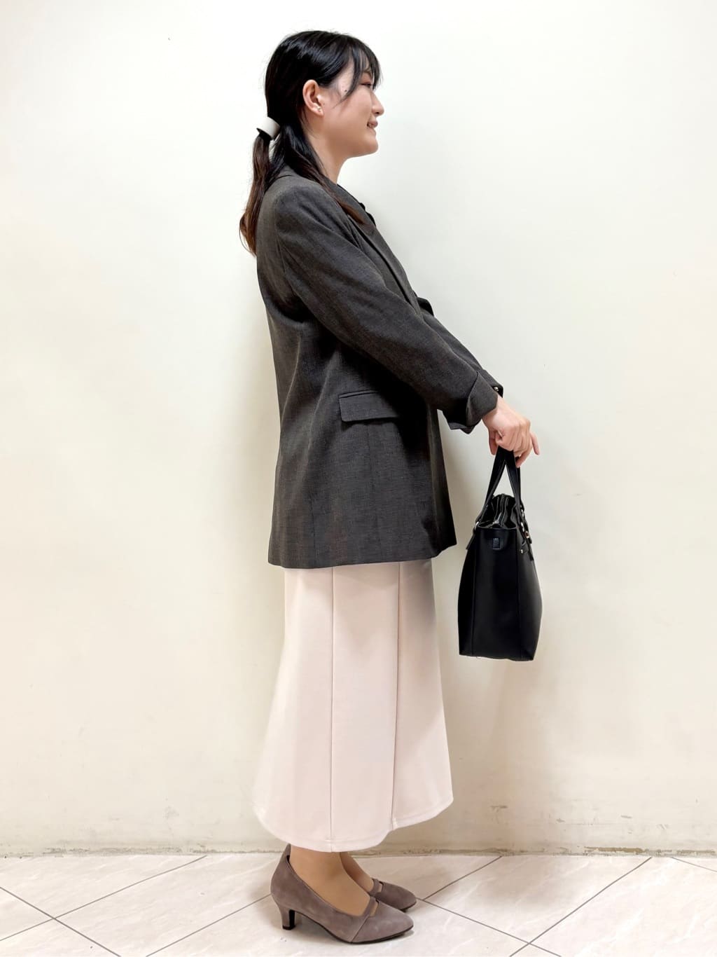 mikiさんの「Reflect｜【配色ボウタイ付き】八分袖ジョーゼットブラウス」を使ったコーディネート