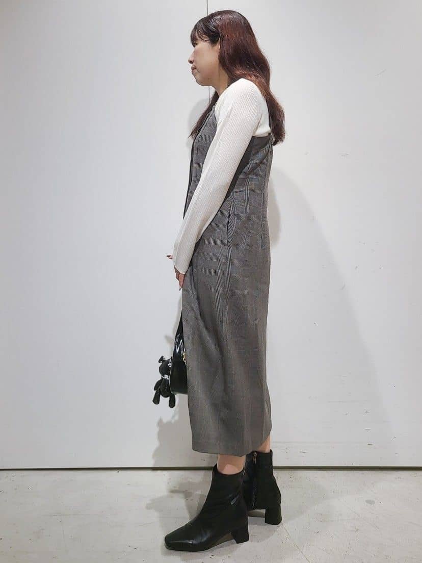 hmさんの「OPAQUE.CLIP｜シアーリブニット【洗濯機OK】」を使ったコーディネート