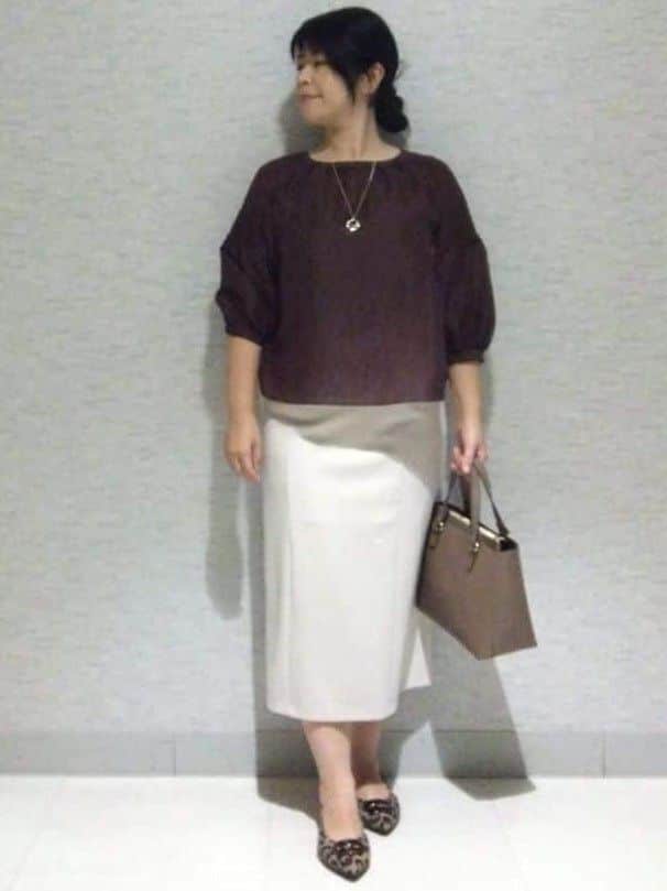 sakoさんの「Reflect｜【一枚で着映える◎】レオパード風ジャカードブラウス」を使ったコーディネート