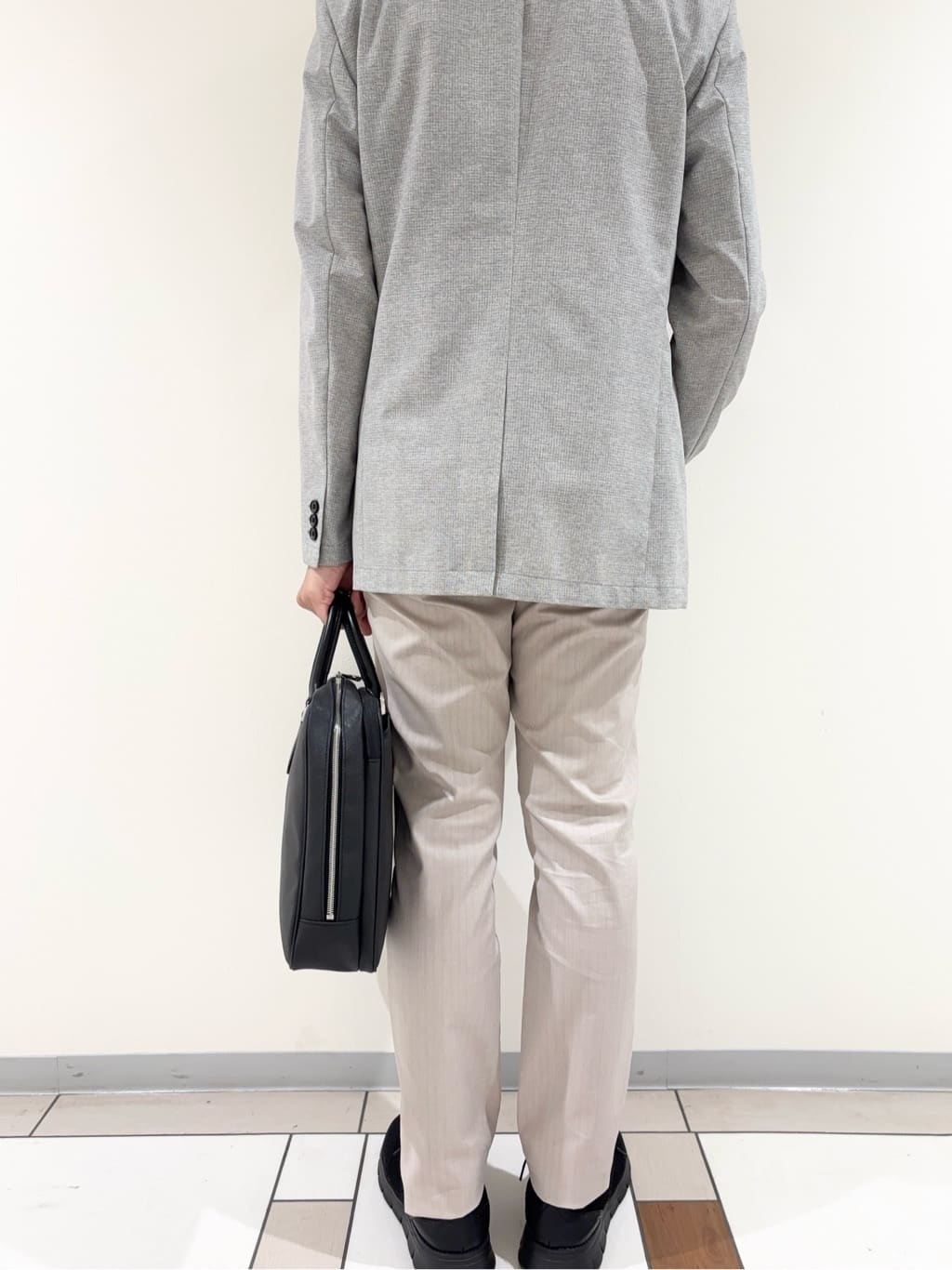 及川さんの「TAKEO KIKUCHI｜【抗菌防臭】COOL DOTS（R）ドビープリント ジャケット」を使ったコーディネート