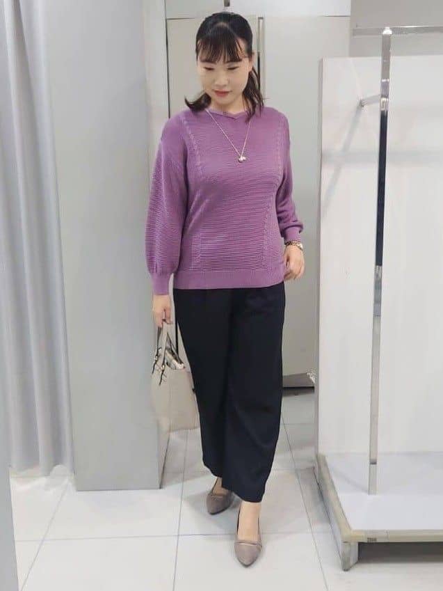 AZUSAさんの「Reflect｜【パンツ合わせにぴったり◎】ゆったりオフボディニット」を使ったコーディネート
