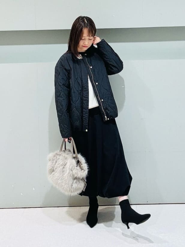 makiさんの「UNTITLED｜【アンサンブル可/洗える】ウールミラノリブニット」を使ったコーディネート