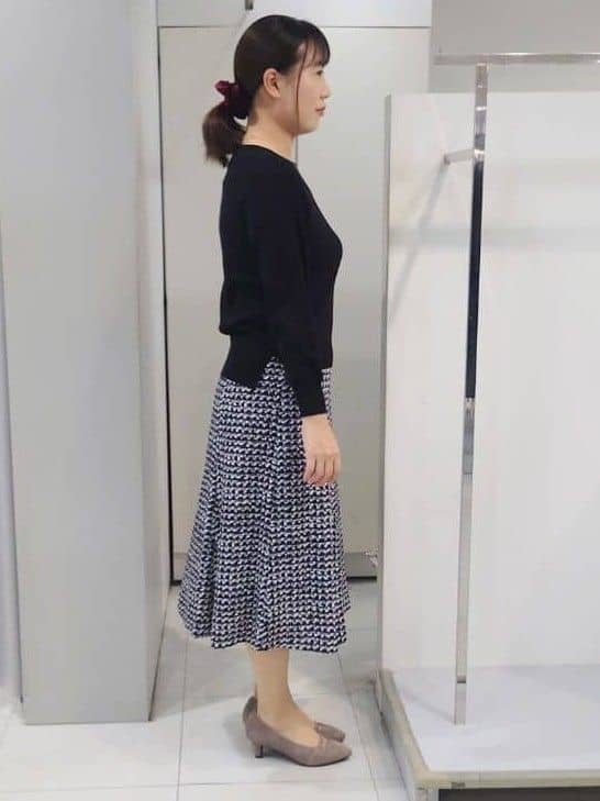 AZUSAさんの「Reflect｜【選べる6色／長く着られる◎】ボートネックニット」を使ったコーディネート