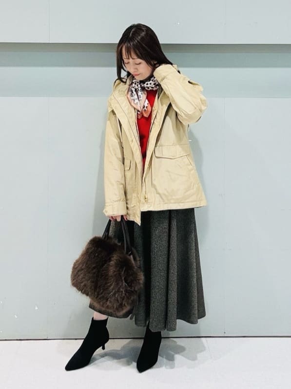makiさんの「UNTITLED｜【アンサンブル可/洗える】ウールミラノリブニット」を使ったコーディネート