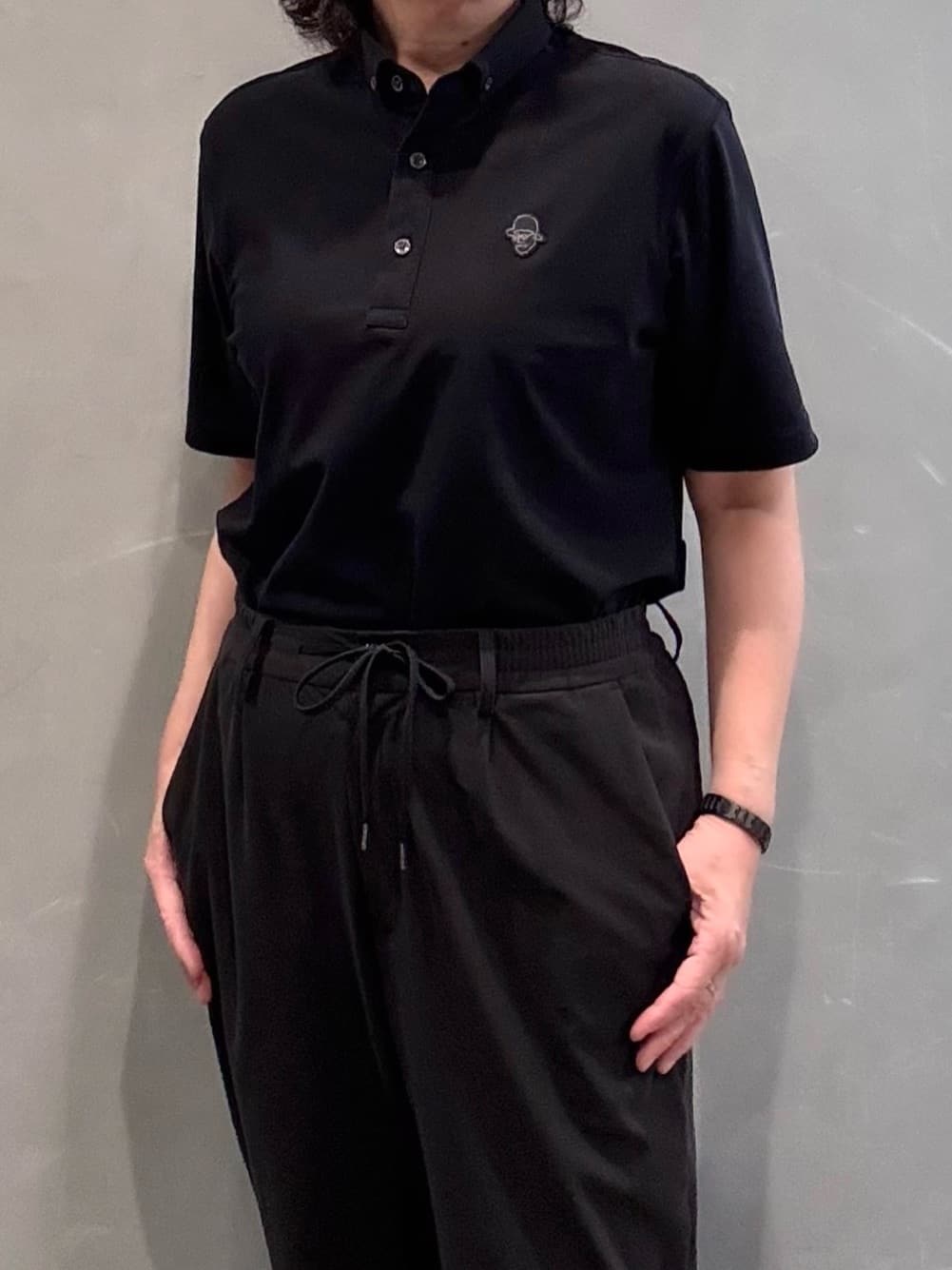 のぐみさんの「TAKEO KIKUCHI｜【COOL CITY WEAR】エアートール ポロシャツ /接触冷感・通気性」を使ったコーディネート
