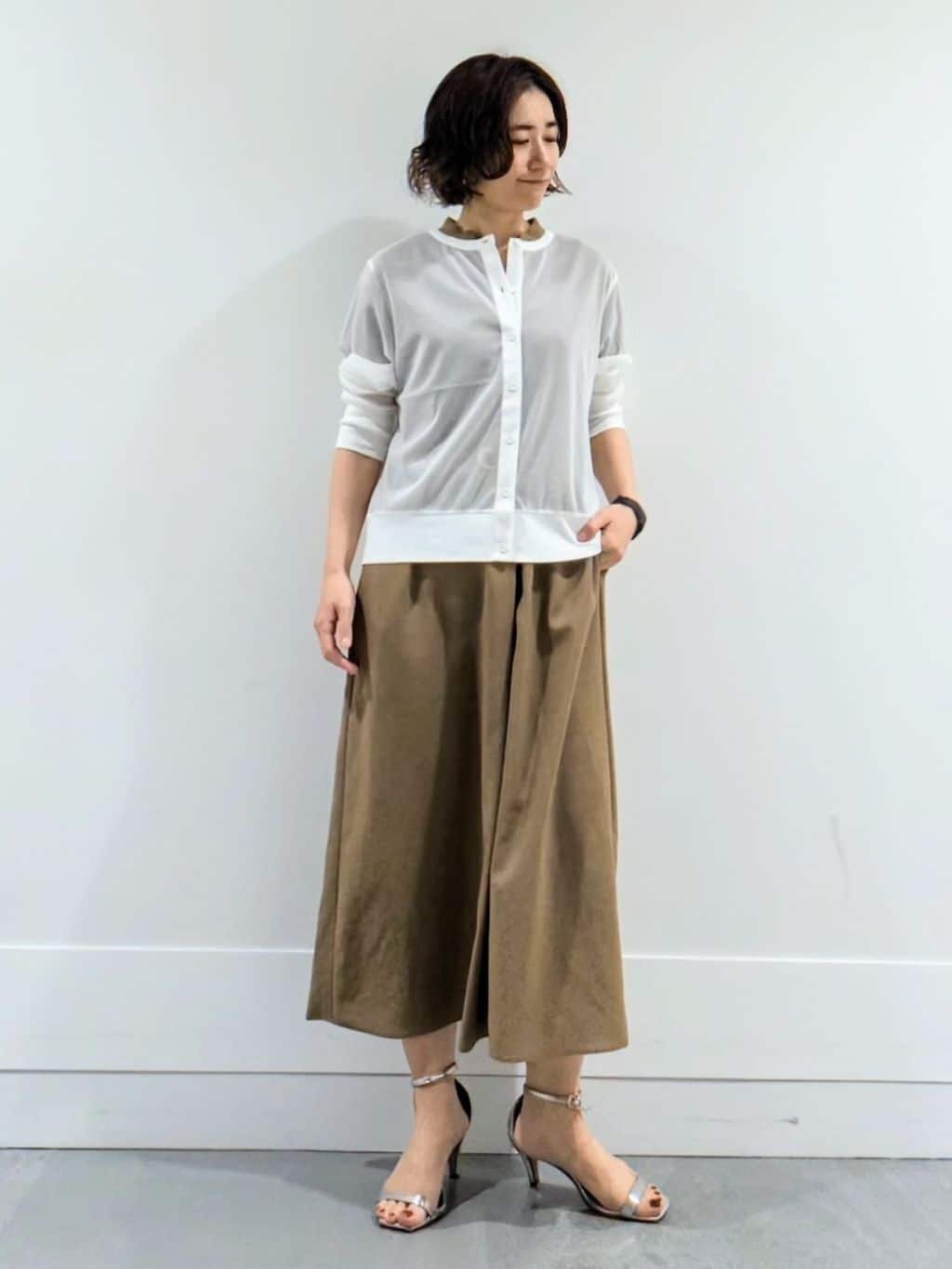 ミズタさんの「UNTITLED｜【UV/はっ水】リラククールワンピース」を使ったコーディネート