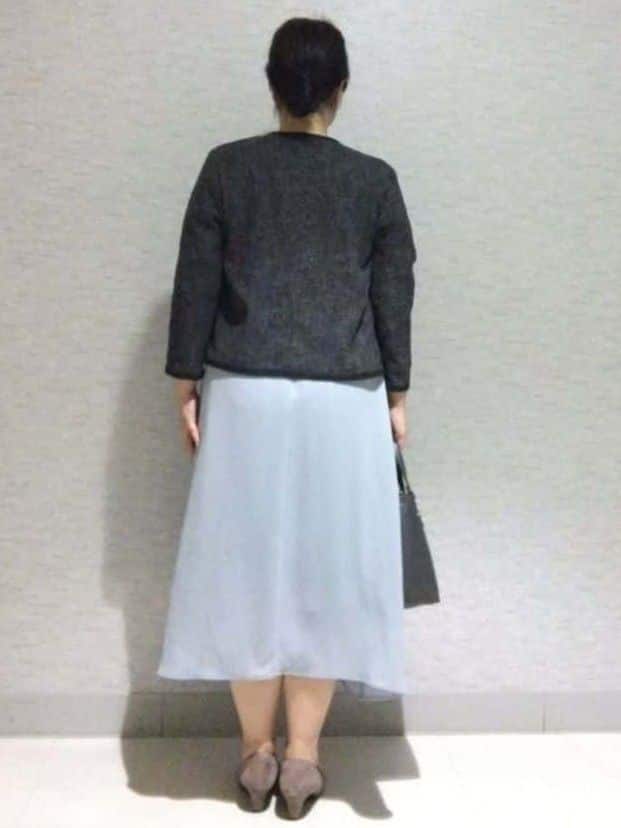 sakoさんの「Reflect｜【軽い着心地】メッシュツイードジャケット」を使ったコーディネート