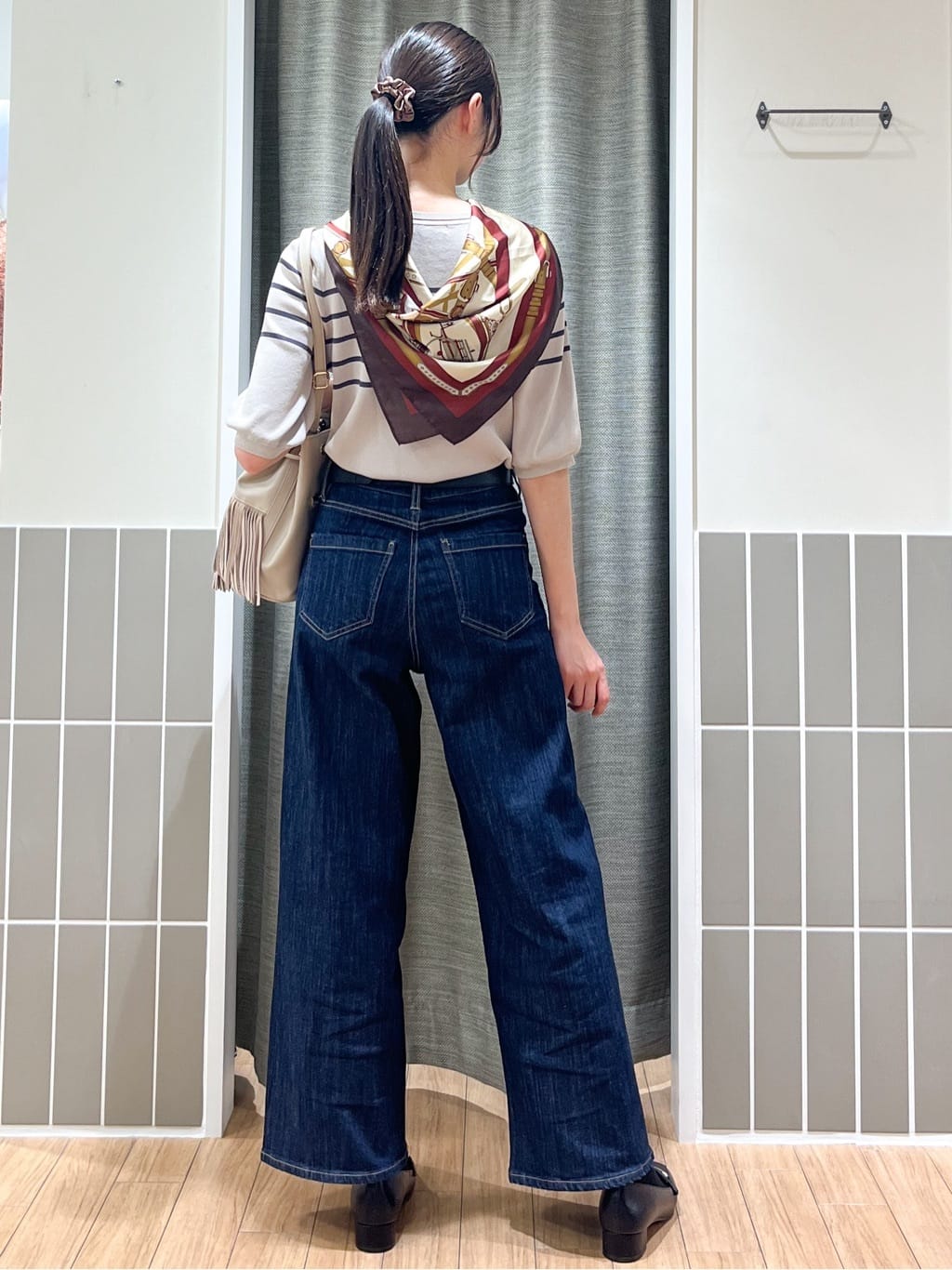 Kotoさんの「grove｜ひんやり多機能・やわらかドライタッチ五分袖プルオーバー」を使ったコーディネート