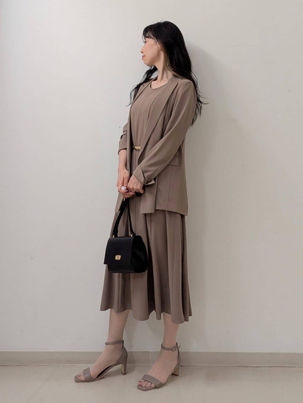 miiさんの「INDIVI｜【軽く羽織れる！】ダブルジャケット」を使ったコーディネート