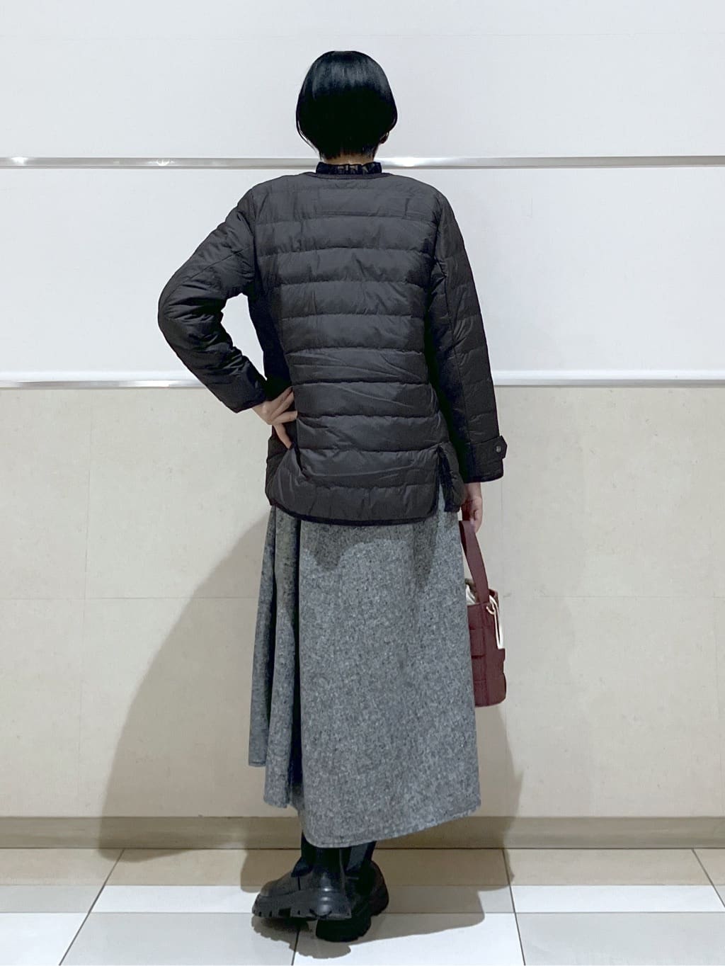 eriko さんの「Dessin｜【撥水・2WAY】ミュラーダウンコートミドル丈」を使ったコーディネート
