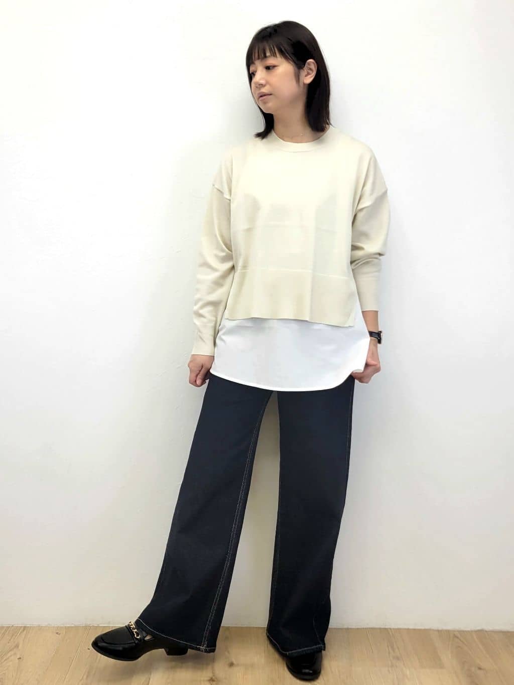 LISAさんの「OPAQUE.CLIP｜《ツインセット》リラクシーサイドスリットニット&times;ドッキングタンク【洗濯機洗い可】」を使ったコーディネート