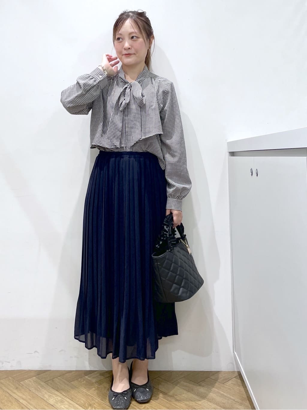 Junさんの「index｜アシンメトリーレイヤードボウタイブラウス【洗濯機OK／イージーアイロン／防シワ】《XS～3L》」を使ったコーディネート