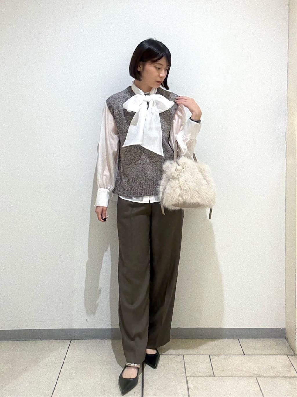 Itoさんの「UNTITLED｜【セットアップ可/洗える】ウールライク ワイドパンツ」を使ったコーディネート