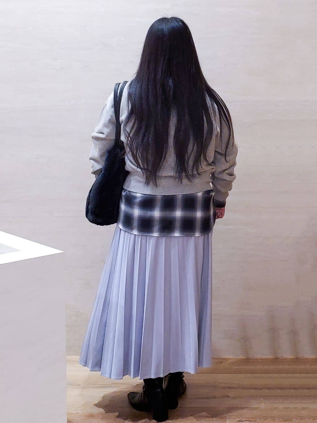 ちぃさんの「OPAQUE.CLIP｜オンブレチェックシャツ【洗濯機洗い可】」を使ったコーディネート