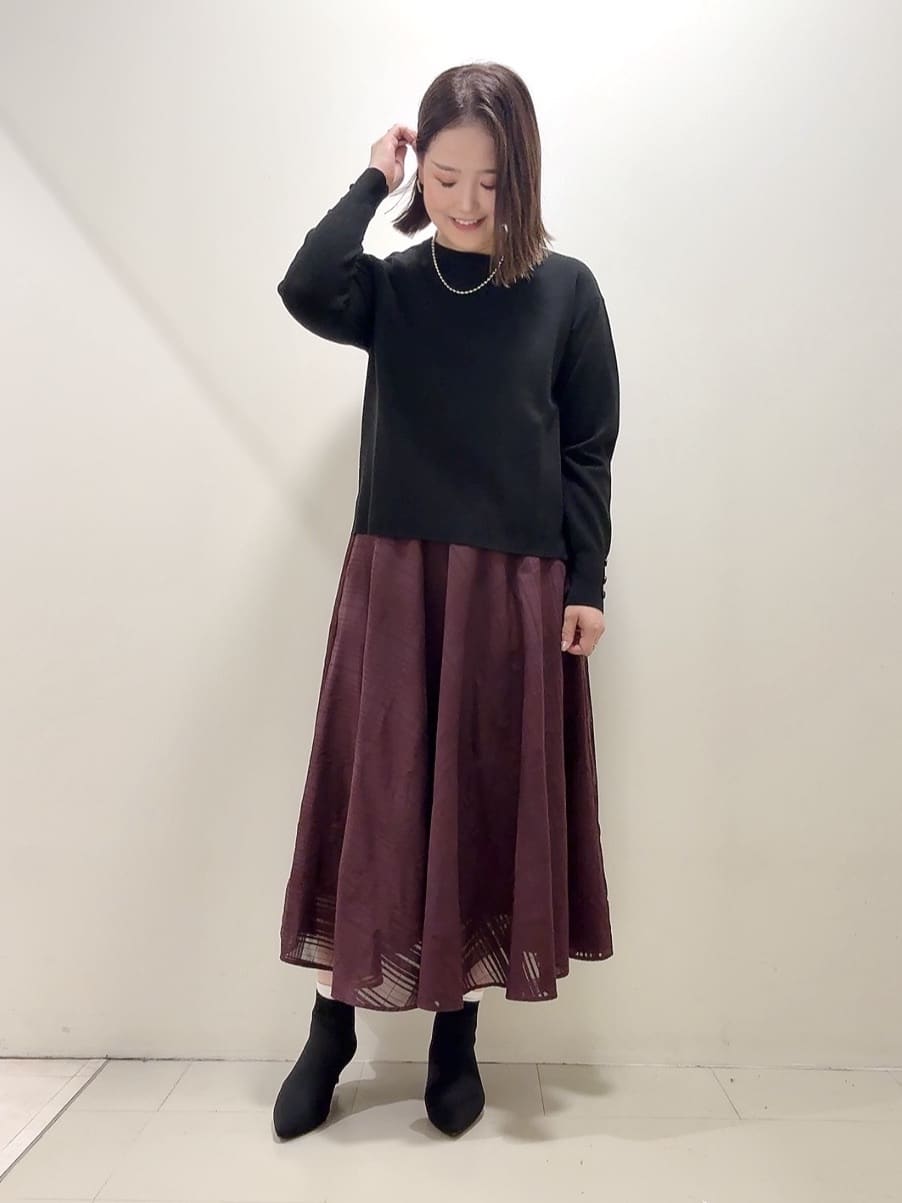 YUIさんの「UNTITLED｜【アンサンブル可/洗える】ウールミラノリブニット」を使ったコーディネート
