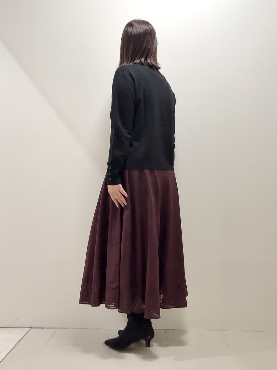 YUIさんの「UNTITLED｜【アンサンブル可/洗える】ウールミラノリブニット」を使ったコーディネート