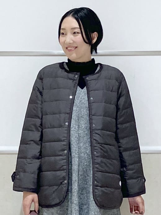 eriko さんの「Dessin｜【撥水・2WAY】ミュラーダウンコートミドル丈」を使ったコーディネート