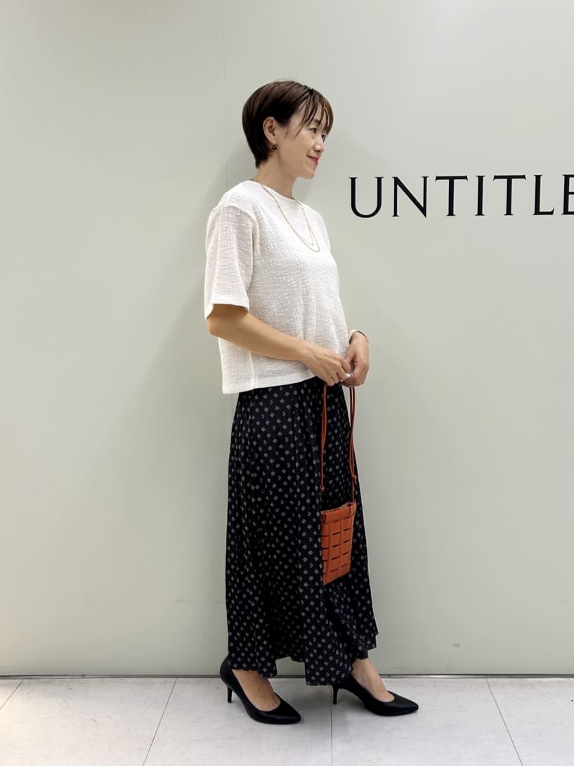 Mikiさんの「UNTITLED｜【五分袖/ジャージトップス】スラブカールマイヤープルオーバー」を使ったコーディネート