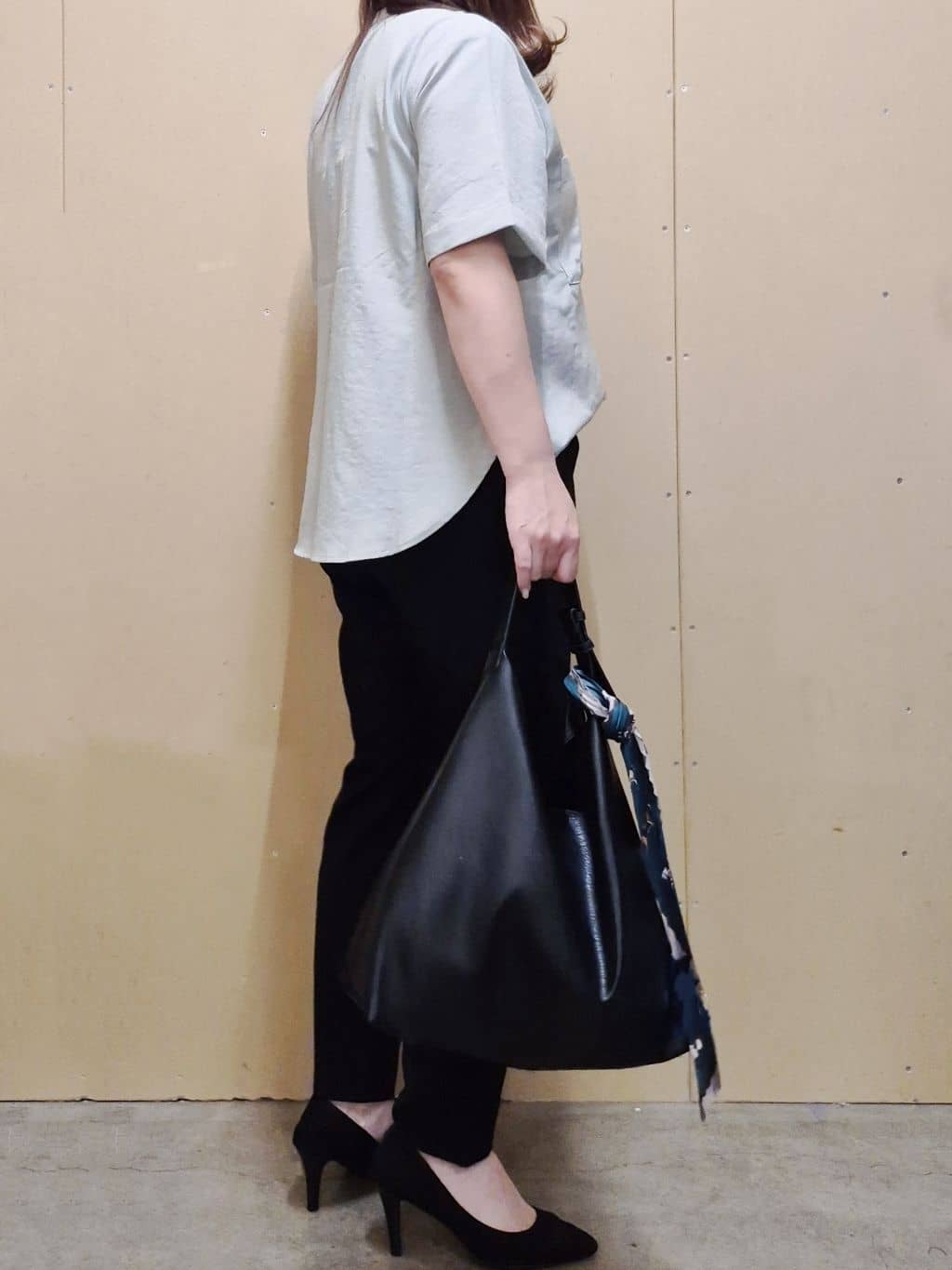 ひさえさんの「THE SHOP TK｜ダブルポケット5分袖シャツ/体型カバー／洗濯機OK」を使ったコーディネート