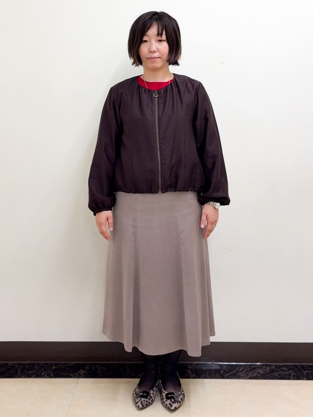 ミヨさんの「Reflect｜【ライトアウター／ゆったり羽織れる／気軽な羽織りに◎】ライトブルゾン」を使ったコーディネート