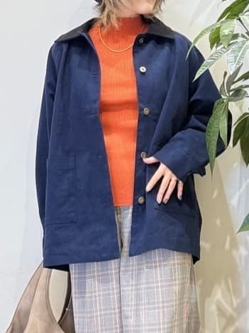 misakiさんの「SHOO･LA･RUE｜【S-LL】オーバーシルエットでこなれ感 襟コール カバーオール」を使ったコーディネート
