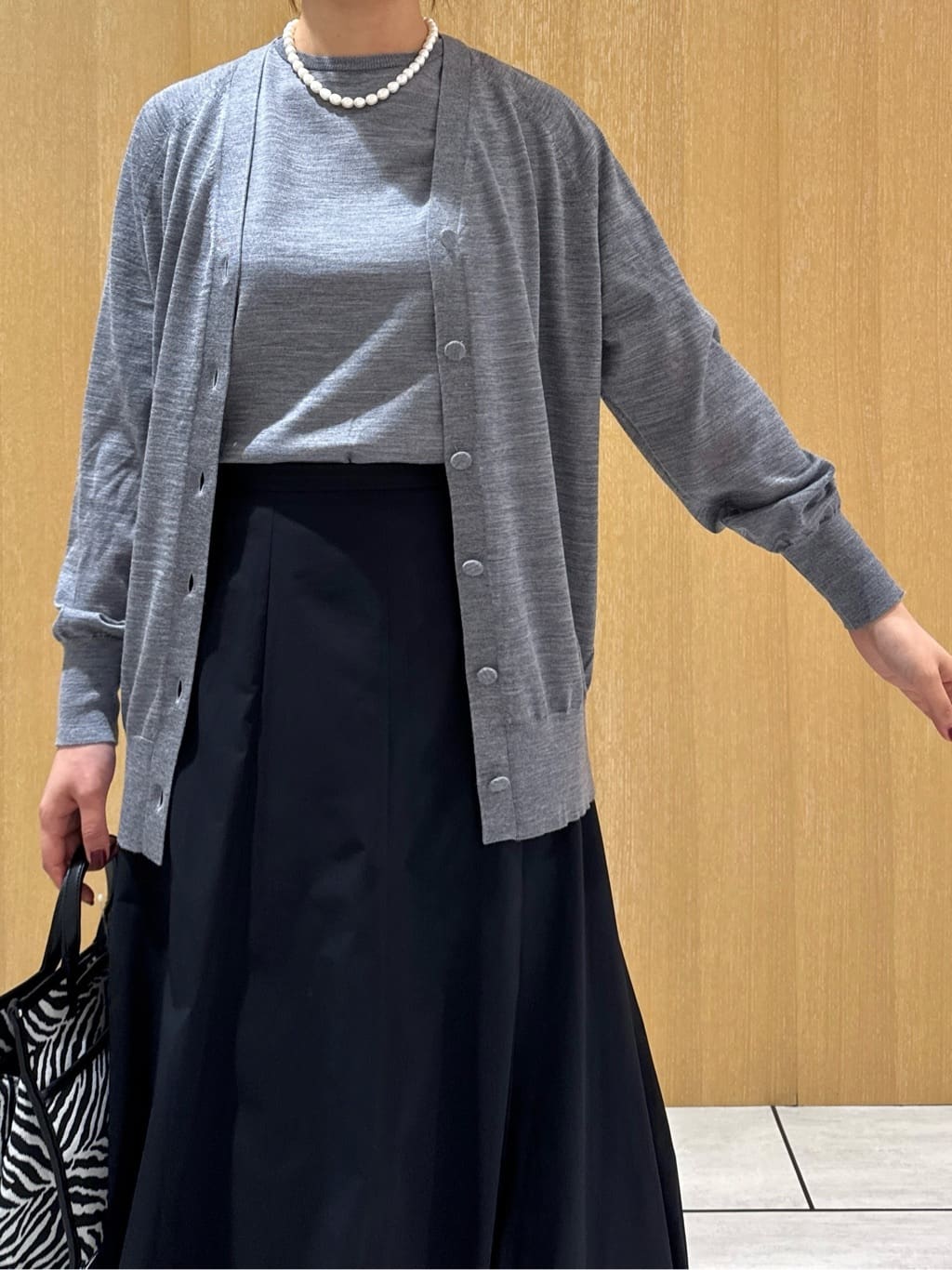 nanaさんの「UNTITLED｜【アンサンブル可/六分袖/洗える】ウールシルクニット」を使ったコーディネート