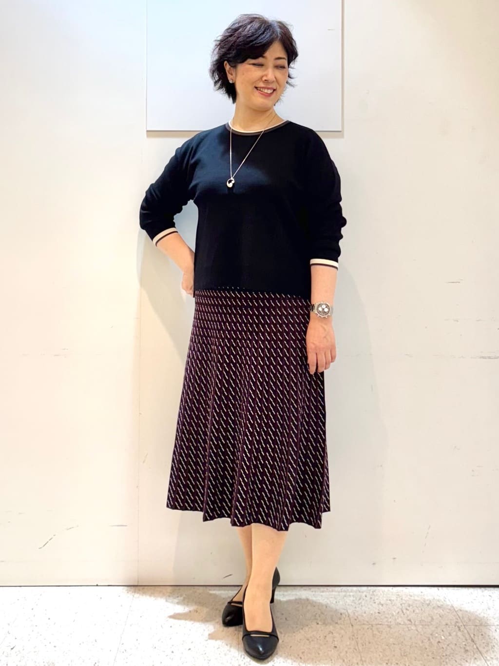 ヤスコさんの「Reflect｜【パンツにもスカートにも合わせやすい◎】ライティブルゾン」を使ったコーディネート