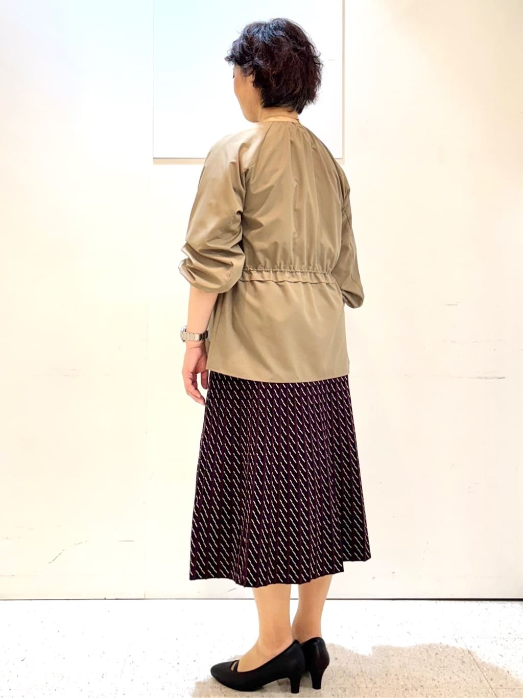 ヤスコさんの「Reflect｜【パンツにもスカートにも合わせやすい◎】ライティブルゾン」を使ったコーディネート