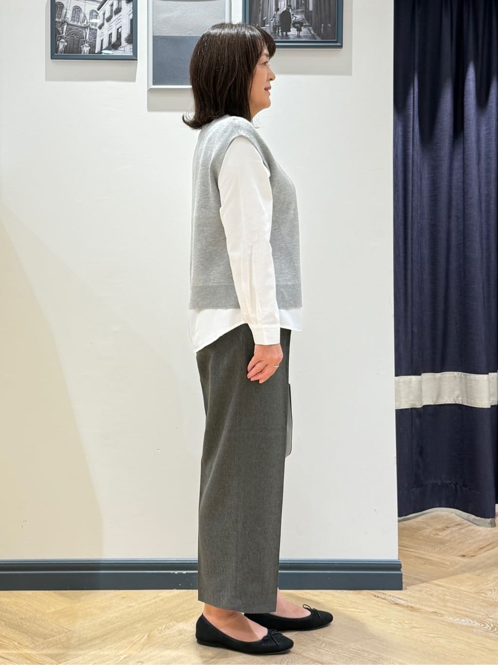 Lilyさんの「grove｜【洗える】着回し優秀！フラップポケットワイドパンツ」を使ったコーディネート