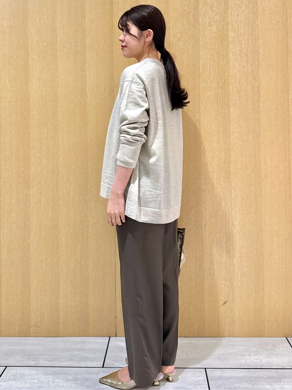 nanaさんの「UNTITLED｜【アンサンブル可/洗える/ボタンなし】シルクウールカシミヤ 着流しカーディガン」を使ったコーディネート