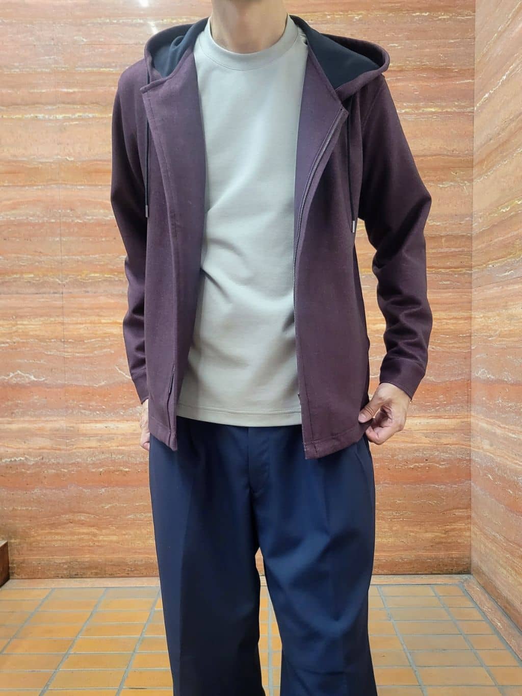 piroyaさんの「TAKEO KIKUCHI｜ストレッチ テーラードＴシャツ」を使ったコーディネート