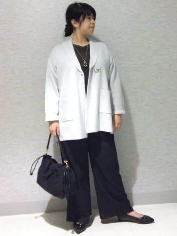 sakoさんの「Reflect｜【パンツ合わせにぴったり◎】ゆったりオフボディニット」を使ったコーディネート