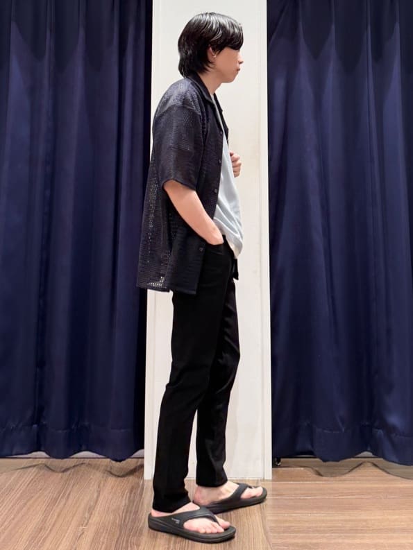 Tightさんの「THE SHOP TK｜ダイヤ柄プリント半袖シャツ【洗濯機OK/オーバーサイズ】」を使ったコーディネート