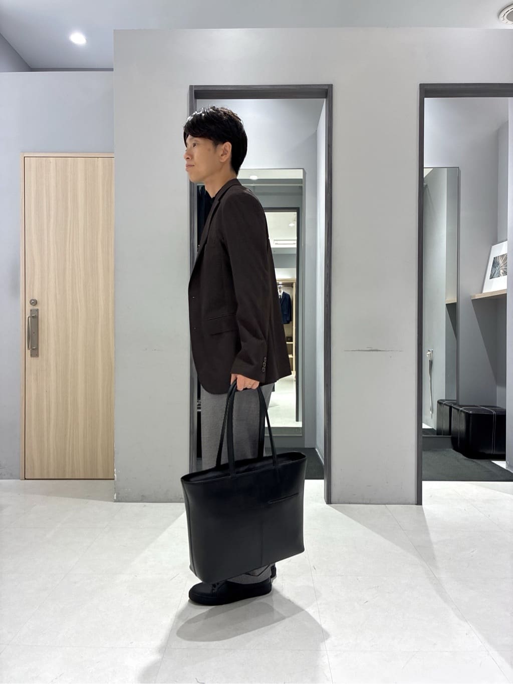 わいずみさんの「TAKEO KIKUCHI｜【360&deg;ストレッチ／セットアップ対応】None Of Stress ジャケット」を使ったコーディネート