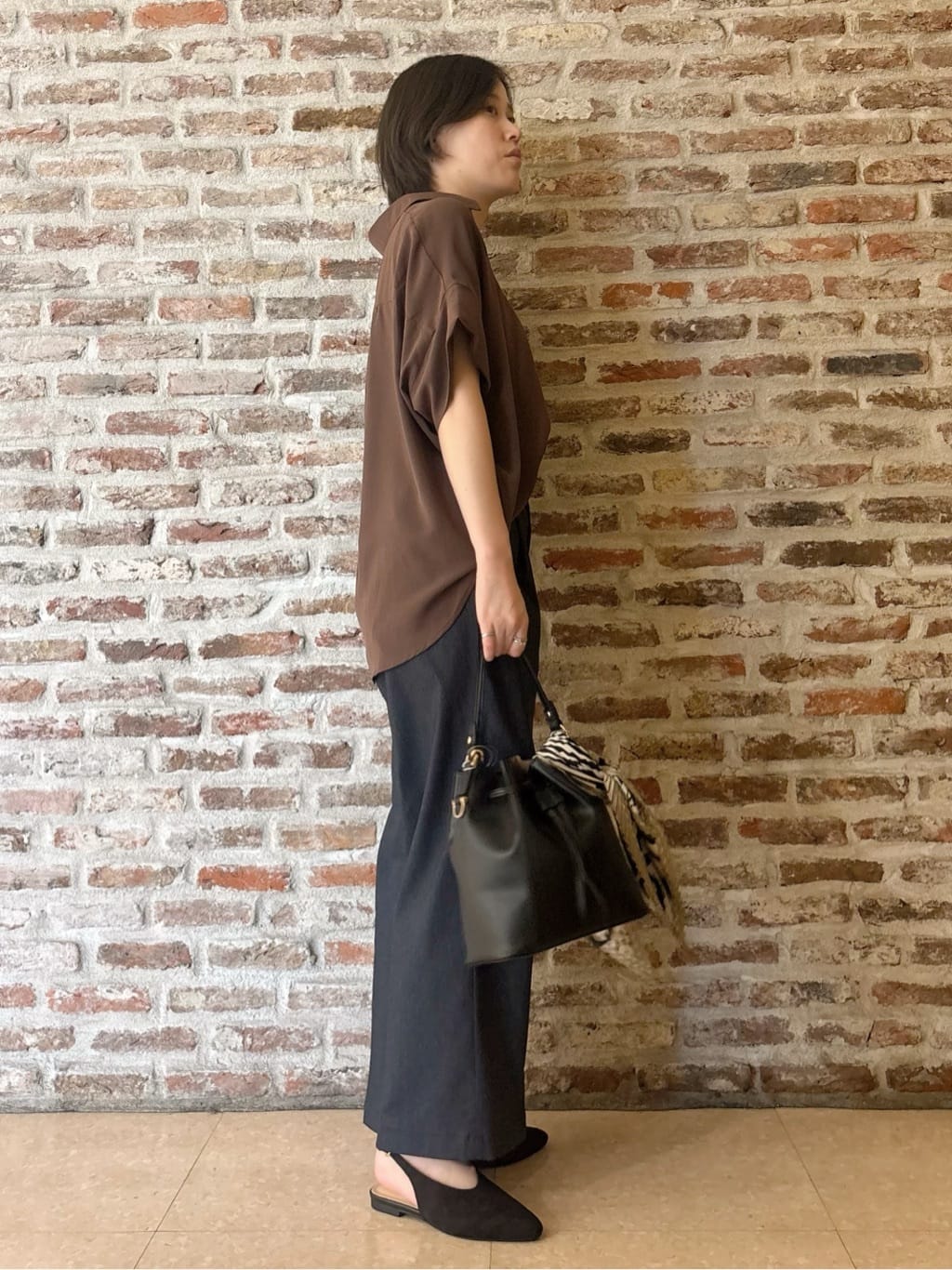 しばさんの「THE SHOP TK｜【インしなくても決まる】スキッパーシャツ/接触冷感/防シワ/速乾」を使ったコーディネート