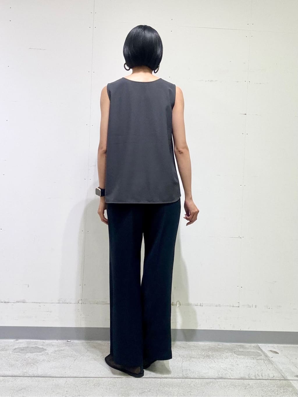 naoさんの「INDIVI｜【着る日傘／遮熱／UVケア】ワイドパンツ」を使ったコーディネート