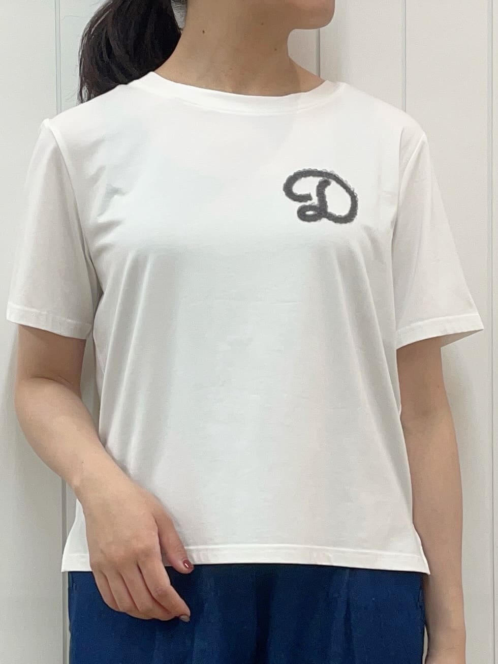 Mayaさんの「Dessin｜【洗える】チュール刺繍Tシャツ」を使ったコーディネート