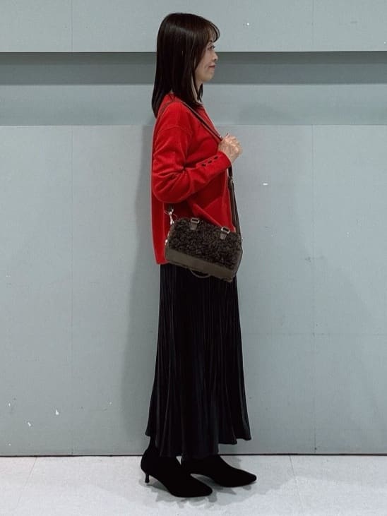 makiさんの「UNTITLED｜【アンサンブル可/洗える】ウールミラノリブニット」を使ったコーディネート