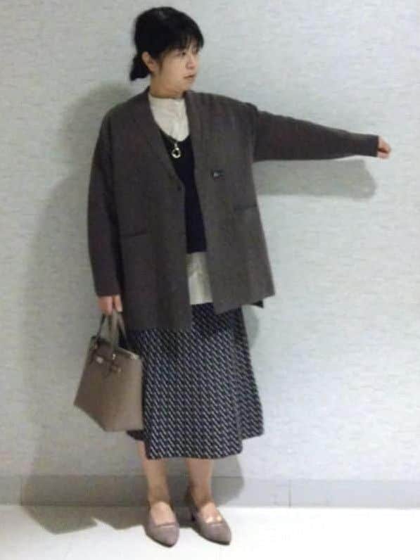 sakoさんの「Reflect｜【ライトアウター／気軽な羽織に◎】オフボディカーディガン」を使ったコーディネート