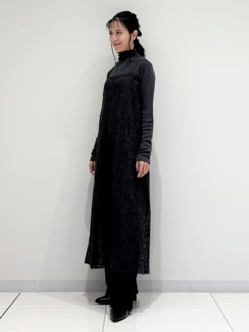kayoさんの「INDIVI｜【レイヤード◎】レースキャミドレス」を使ったコーディネート