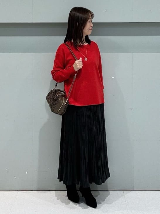 makiさんの「UNTITLED｜【アンサンブル可/洗える】ウールミラノリブニット」を使ったコーディネート