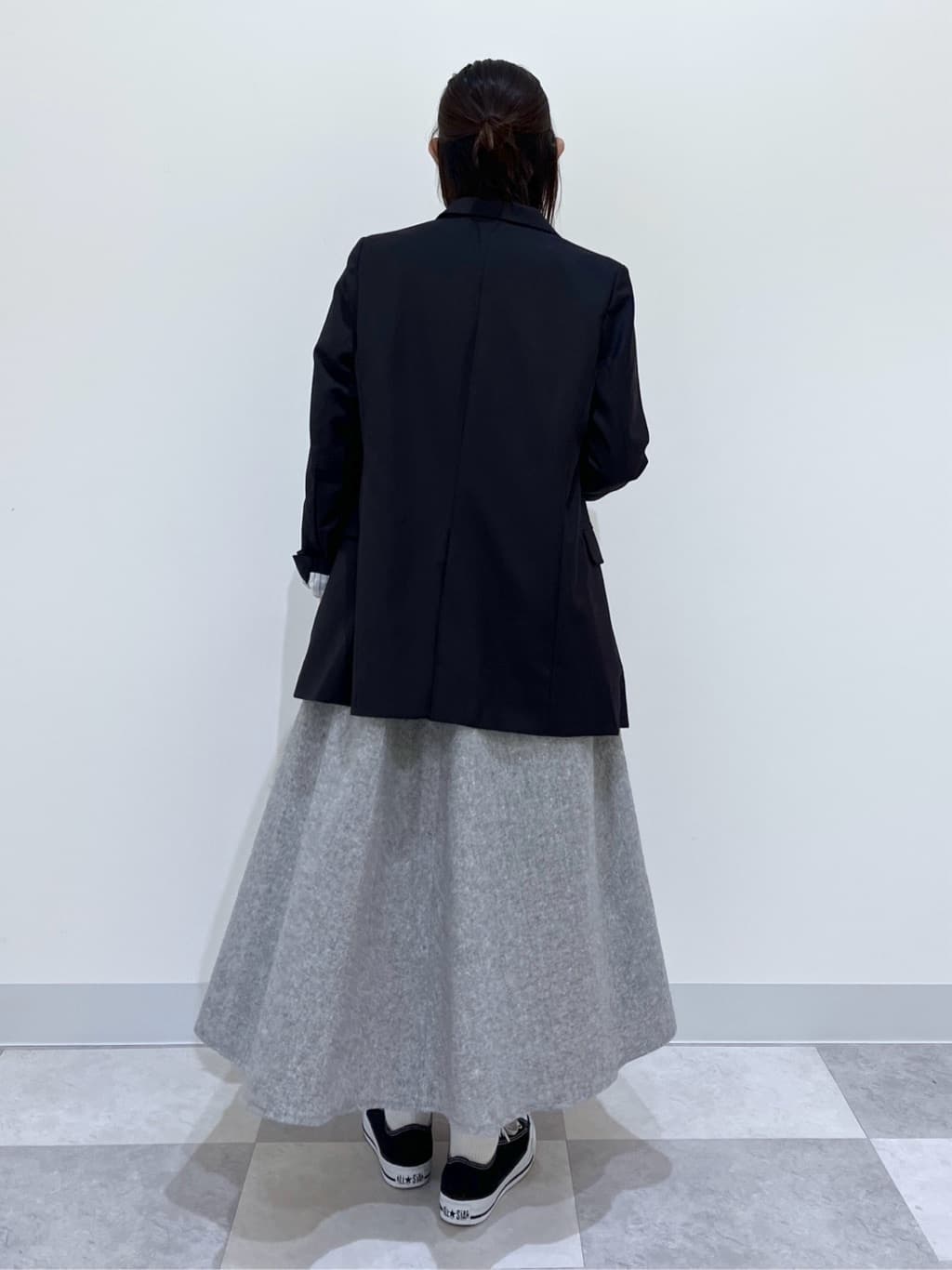 canaさんの「Dessin｜【洗える】Vネックジャンパースカート」を使ったコーディネート