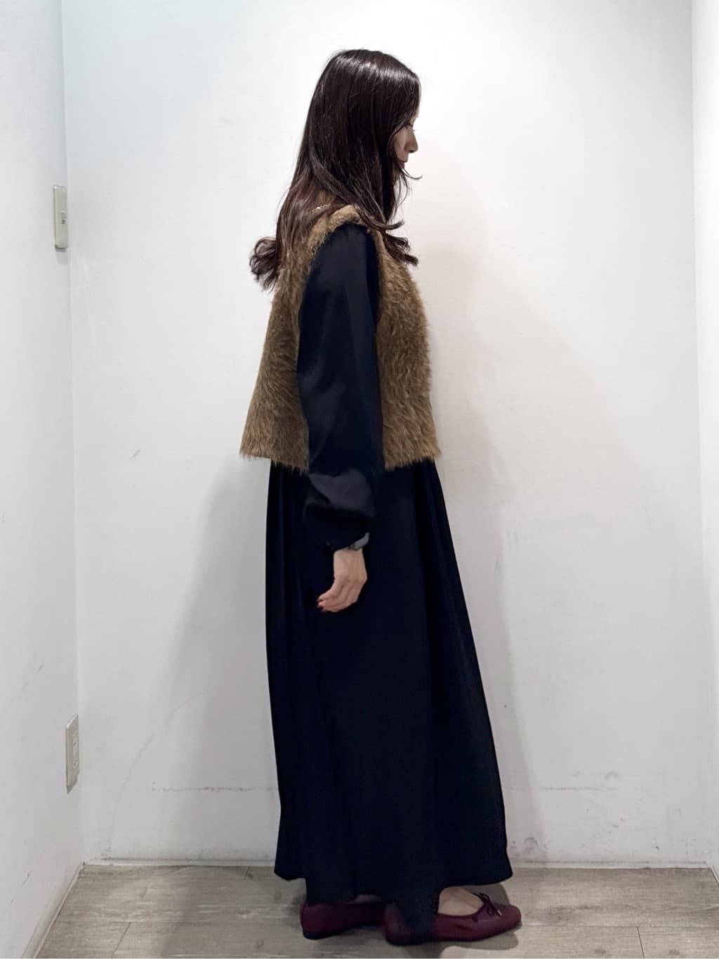 yuicciさんの「OPAQUE.CLIP｜バックプリーツワンピース【洗濯機OK】」を使ったコーディネート