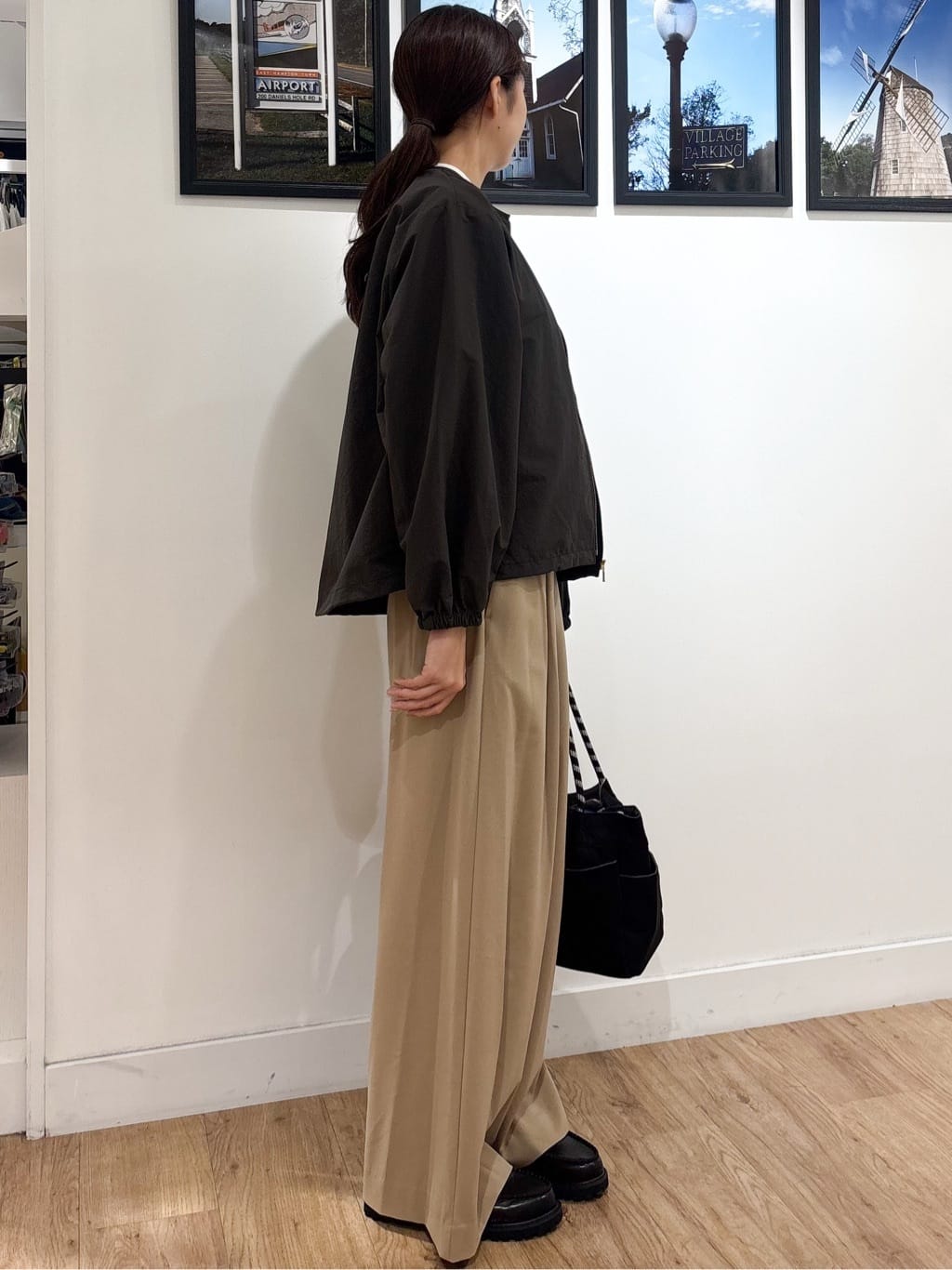 Ririkaさんの「Dessin｜【選べる首元デザイン/洗える】クルーネックロングTシャツ」を使ったコーディネート