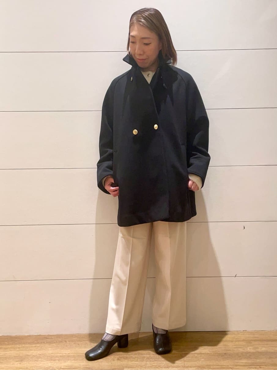 Ryoさんの「THE SHOP TK｜クラシカルな装い ウールライクスタンドカラーコート」を使ったコーディネート