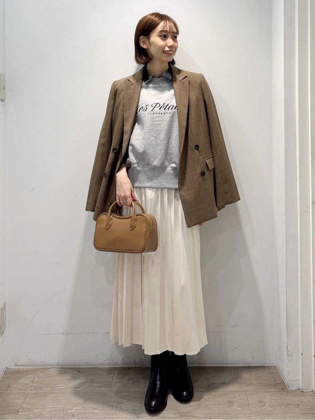 ぶまりんさんの「OPAQUE.CLIP｜オンブレチェックシャツ【洗濯機洗い可】」を使ったコーディネート