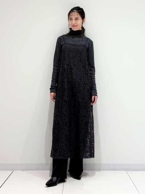 kayoさんの「INDIVI｜【レイヤード◎】レースキャミドレス」を使ったコーディネート